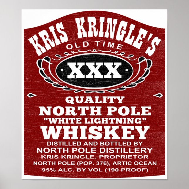 Nordpolsdestilleriet - Poster jultomten (Framsidan)