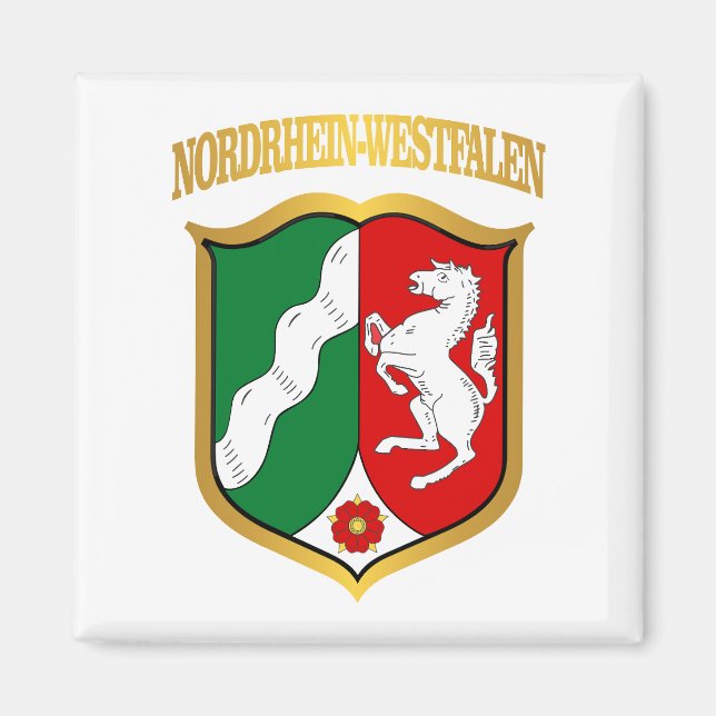 Nordrhein-Westfalen COA Magnet (Framsidan)