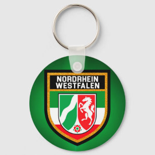 Nordrhein-Westfalen Flagga Nyckelring