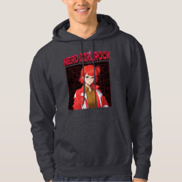 Nördrockflicka Hoodie