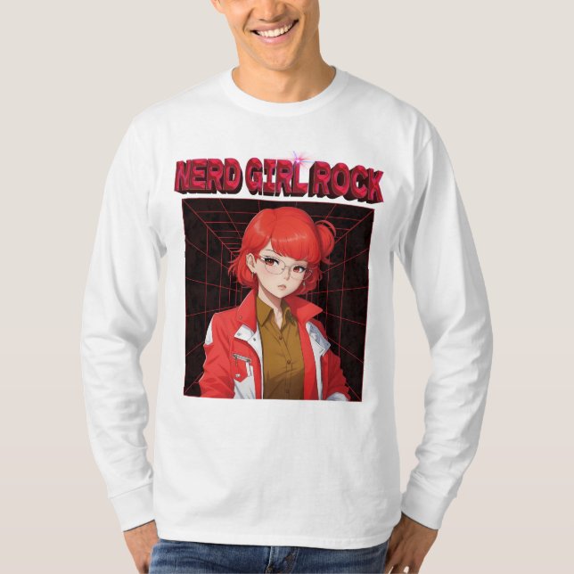 Nördrocktjej T Shirt (Framsida)