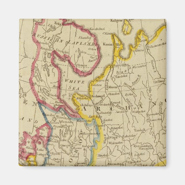 NordRyssland i Europa Magnet (Framsidan)