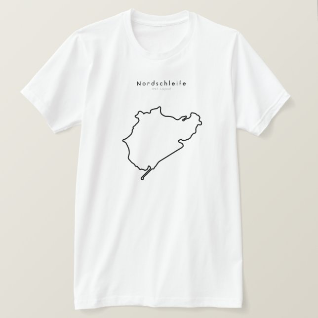 Nordschleife formel en spårar t shirt (Design framsida)
