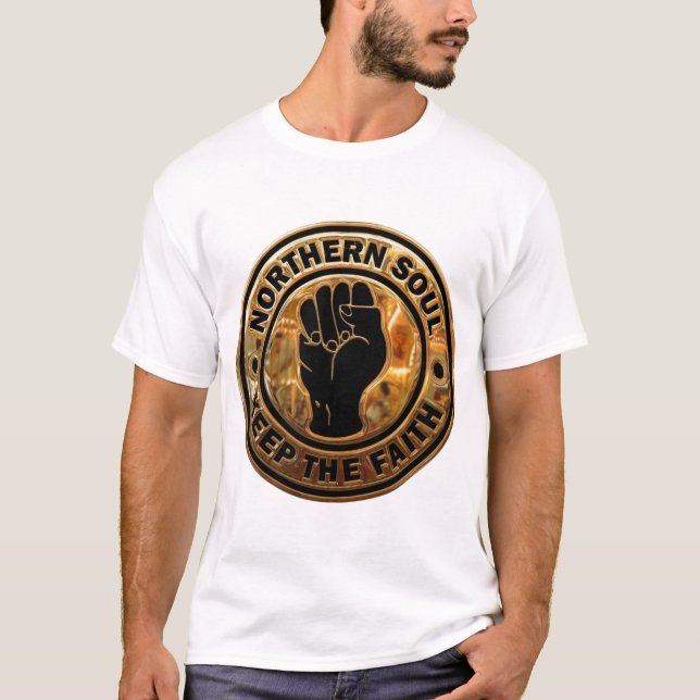 nordsjäl guld svart t shirt (Framsida)