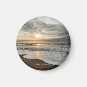 Nordsjön, Danmark, pikturesque sunset, Magnet