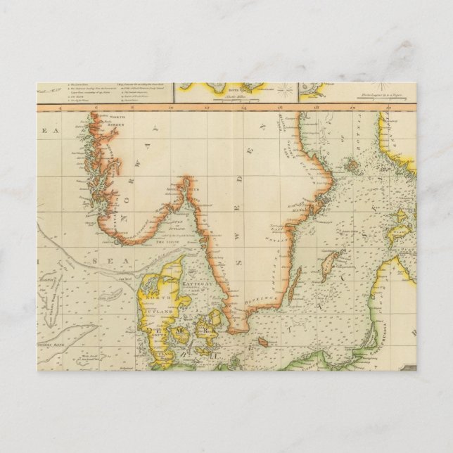 Nordsjön, Östersjön Vykort (Framsida)