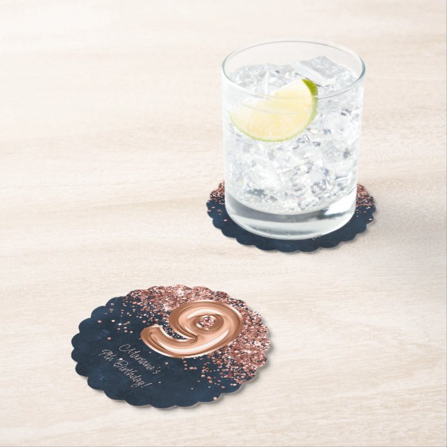 Nordsjön ro, blå 9:e Födelsedagsfesten Underlägg Papper (Insitu)