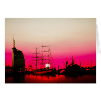 Nordsjön Romantic - Bremerhaven Hälsningskort