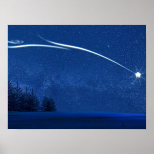 Nordstjärnan över skogen poster