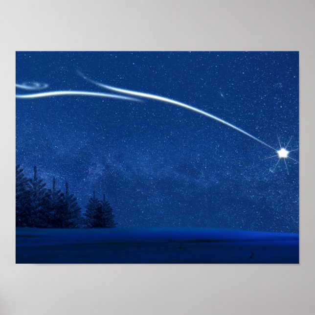 Nordstjärnan över skogen poster (Framsidan)