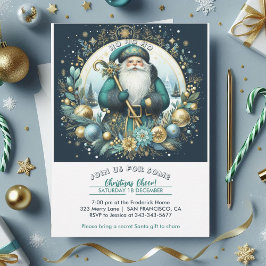 Nordstomte Ho Ho Ho Snöig Julstämning Party Inbjudningar