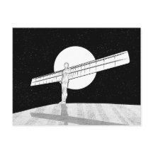 Nordsvart och vit ängel