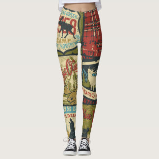 Nordterritorierna Äventyr: Symboliskt lapptäcke Leggings