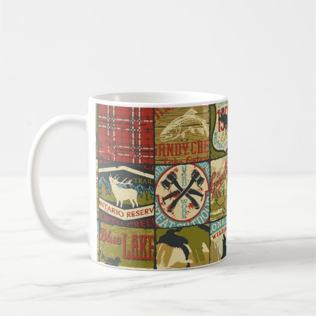 Nordterritorierna äventyr, tecken och symbolpatch kaffemugg (Vänster)