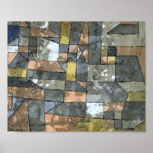 Nordtyska staden: Paul Klee 1930 Poster