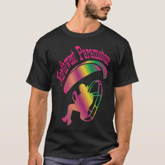 Nordväst Paramotor Rosa Regnbåge T Shirt