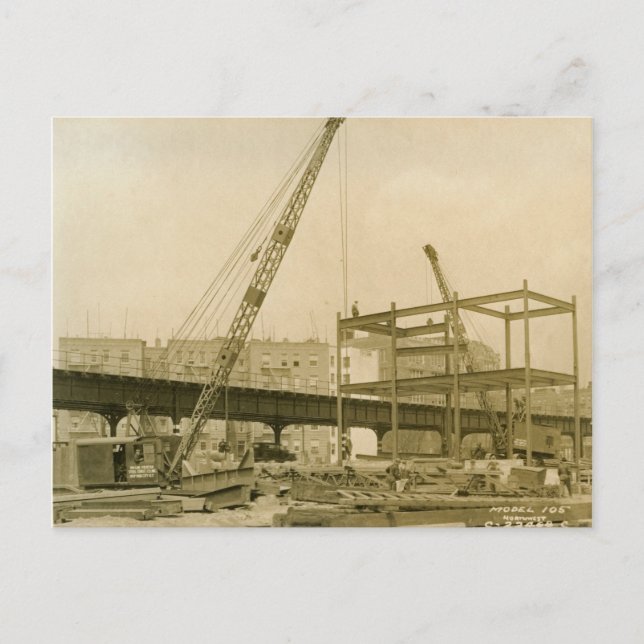 Nordvästra Crane och Shovel OPERATING INGENJÖR 10 Vykort (Framsida)