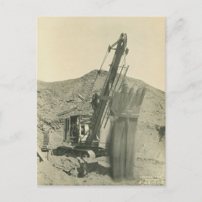 Nordvästra Crane och Shovel OPERATING INGENJÖR 33 Vykort (Framsida)