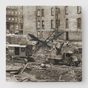 Nordvästra Crane och Shovel OPERATING INGENJÖR Fyrkantig Klocka