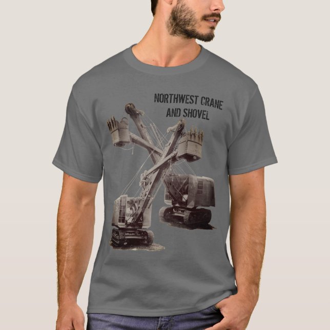Nordvästra Crane och Shovel OPERATING INGENJÖR Tee (Framsida)