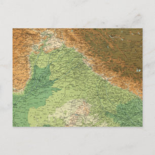 Nordvästra delen av Indien Vykort