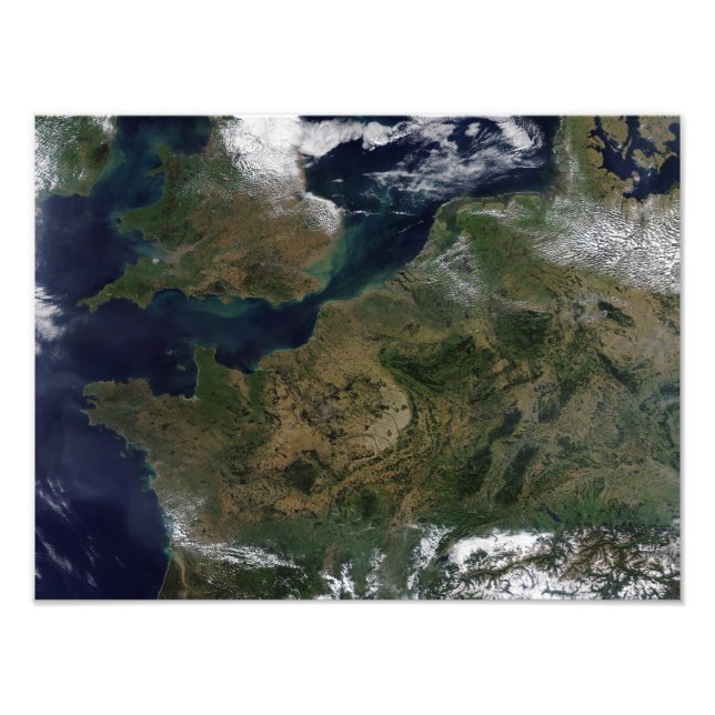 Nordvästra Europa Fototryck (Framsidan)