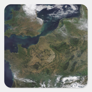 Nordvästra Europa Fyrkantigt Klistermärke