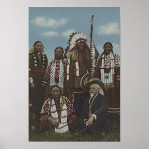 Nordvästra indianer - Buffalo Bill, Sitta Bull Poster