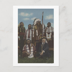Nordvästra indianer - Buffalo Bill, Sitta Bull Vykort