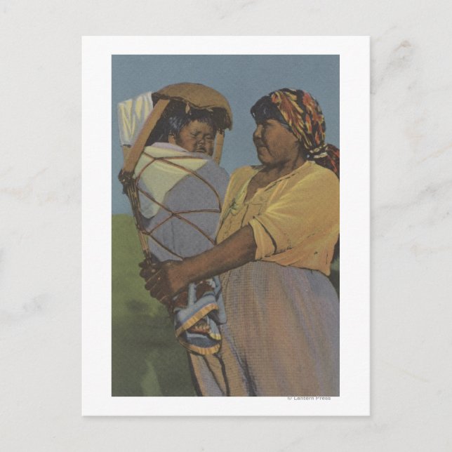 Nordvästra indianer - indiska kvinnor vykort (Framsida)