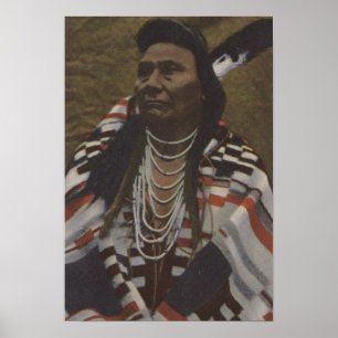 Nordvästra indianerna - Chief Joseph of the Nez Poster