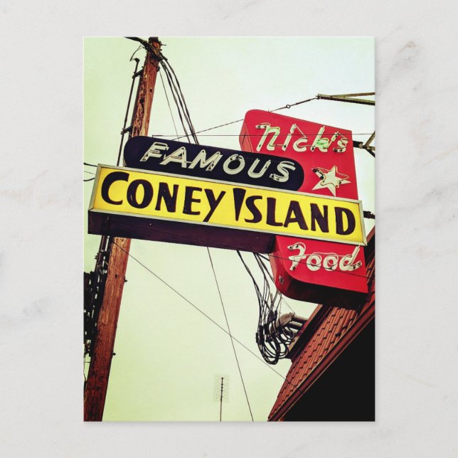 Nordvästra Neon: Nicks. Vykort (Framsida)