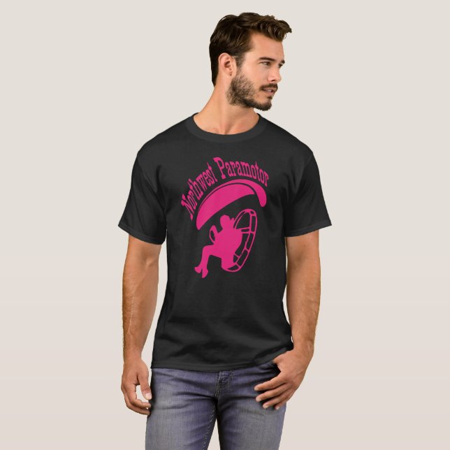 Nordvästra Paramotor Rosa T-Shirt (Hel framsida)