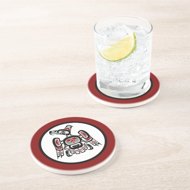 Nordvästra Stilla havet kusten Kaigani Thunderbird Underlägg Sandsten (Sidan)