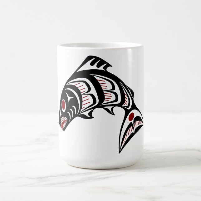Nordvästra Stilla havsområdet Kusten Haida Art Kaffemugg (Center)