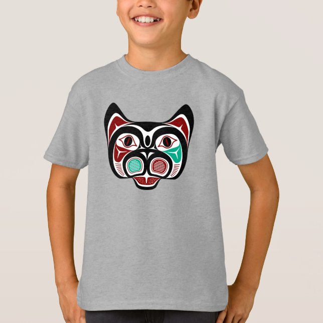 Nordvästra Stilla havsområdet Kusten Red White Hai T Shirt (Framsida)