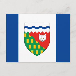 NORDVÄSTRA TERRITORIER FLAGGA VYKORT