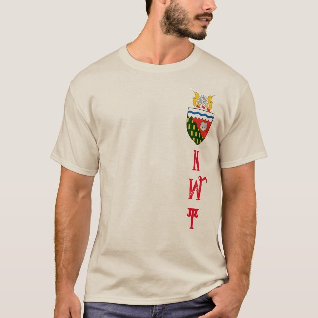 Nordvästra territoriets kö arm - KANADA T Shirt (Framsida)