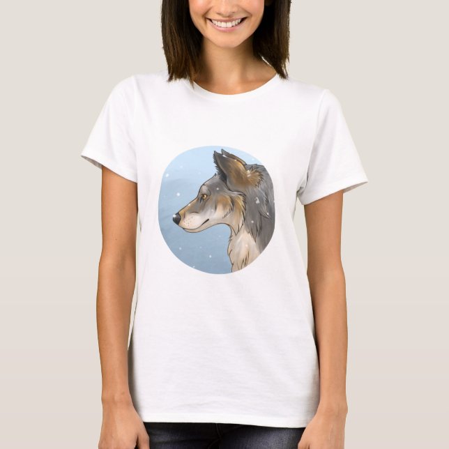 Nordvästra Vargen T Shirt (Framsida)