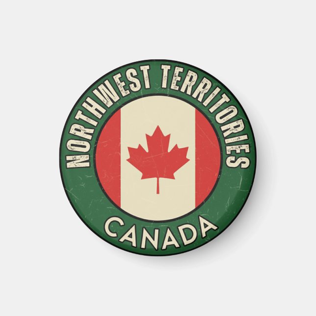 Nordvästterritorierna Kanada Magnet (Framsidan)