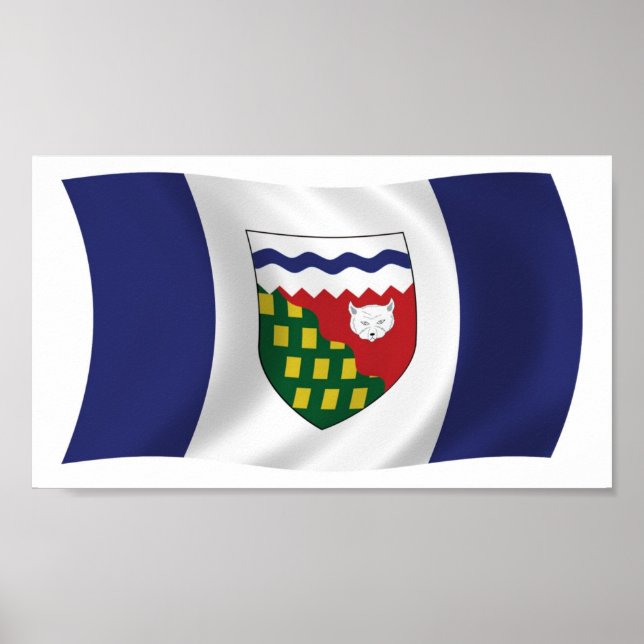 Nordvästterritoriernas flagga affischtryck poster (Framsidan)