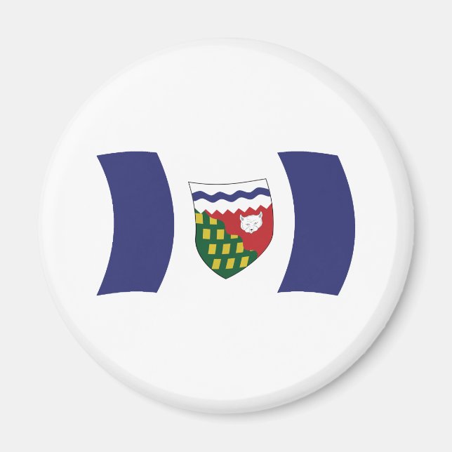 Nordvästterritoriernas flagga Magnet (Framsidan)