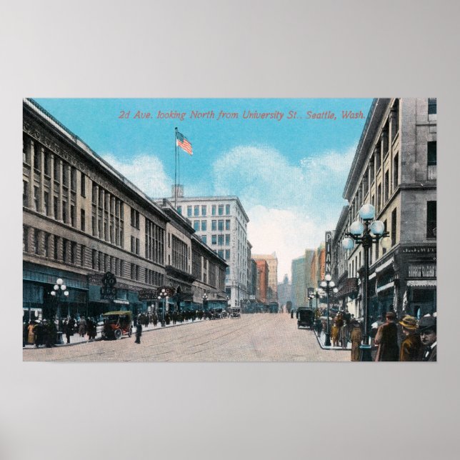 Nordvy 2:a Ave från Universiteten St Poster (Framsidan)