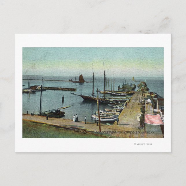 Nordvy från Öster Harbour Vykort (Framsida)