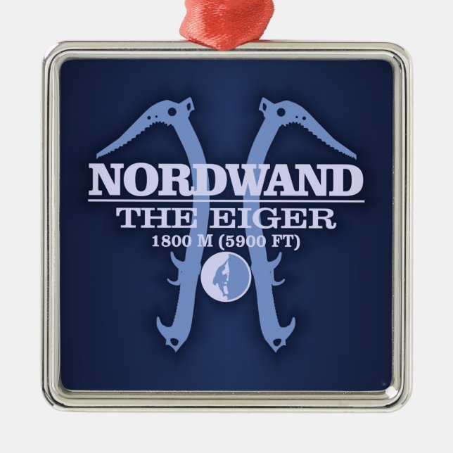 Nordwand ’The Eiger’ Julgransprydnad Metall (Framsidan)