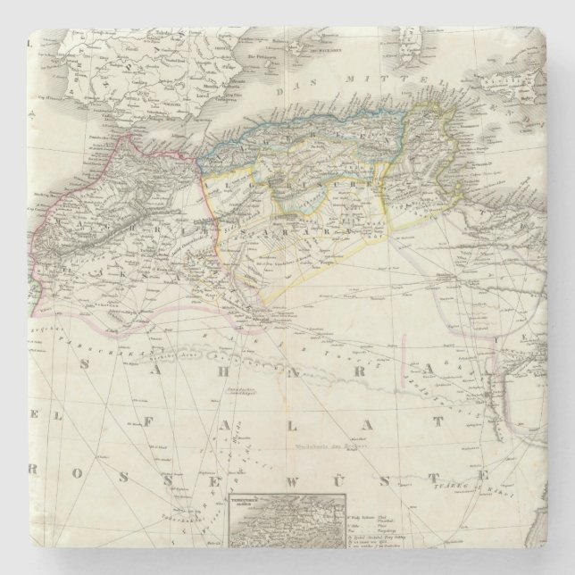 Nordwest afrika - Northwest afrika Stenunderlägg (Framsidan)