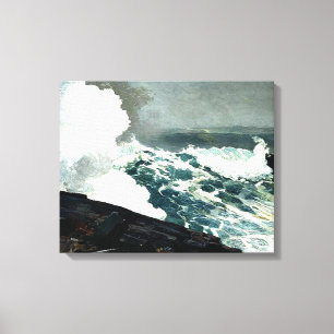 Noreaster - Winslow Homer berömd-målning Canvastryck