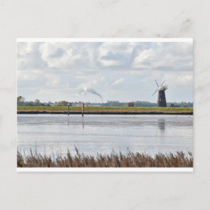 Norfolk Broads kvarn vykort