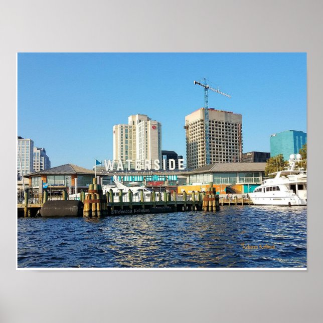 Norfolk, distriktet Virginia Waterside Poster (Framsidan)