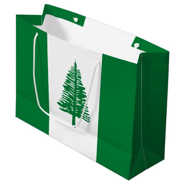 Norfolk Island flagga (Framsidan Vinklad)